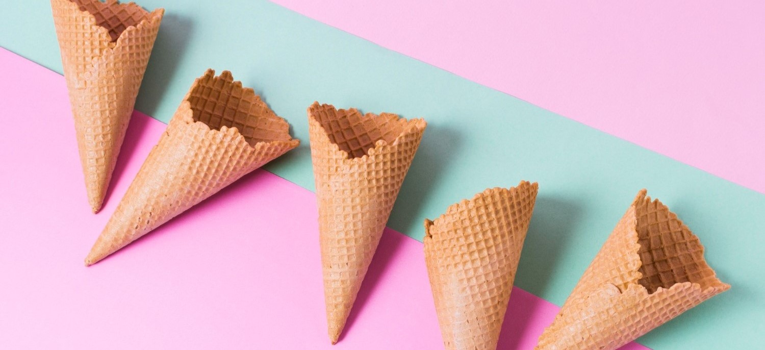 Ice Cone Waffles in Kandy, Sri Lanka